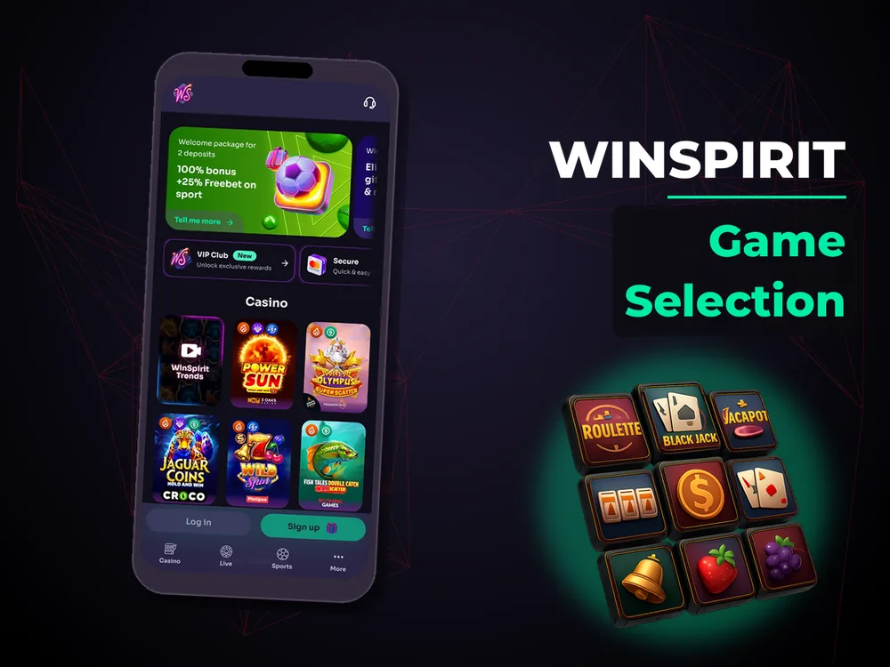 Winspirit - Game Selection